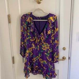 Saloni size 6 women’s purple short dress. Worn twice!